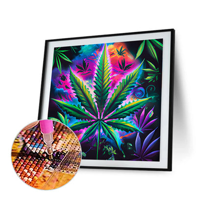 Marijuana Leaf - Full Round Drill Diamond Painting 30*30CM