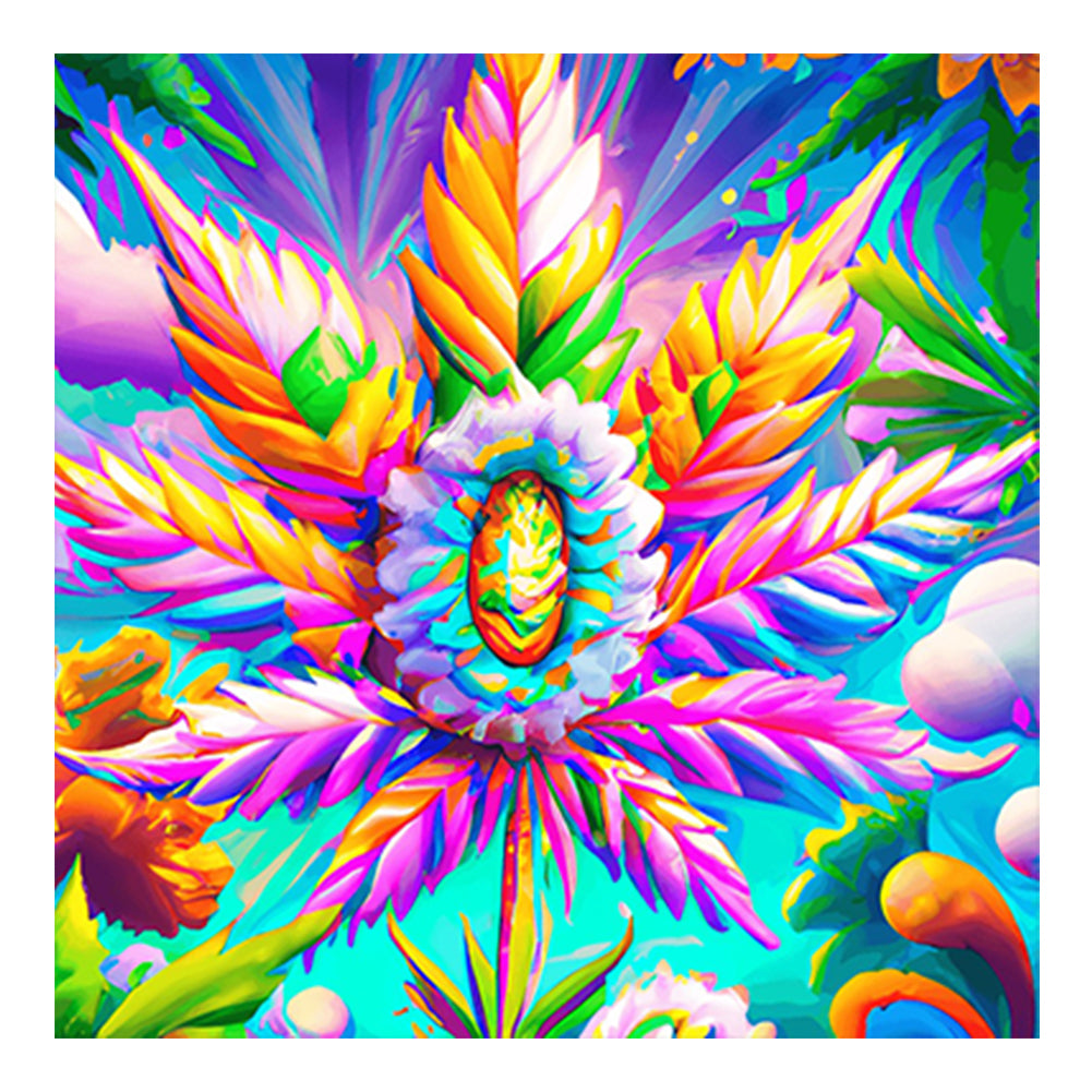 Marijuana Leaf - Full Round Drill Diamond Painting 30*30CM