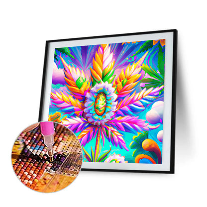 Marijuana Leaf - Full Round Drill Diamond Painting 30*30CM