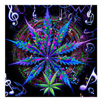 Marijuana Leaf - Full Round Drill Diamond Painting 30*30CM