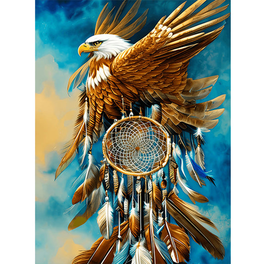 Eagle Dream Catcher - Full Round Drill Diamond Painting 30*40CM