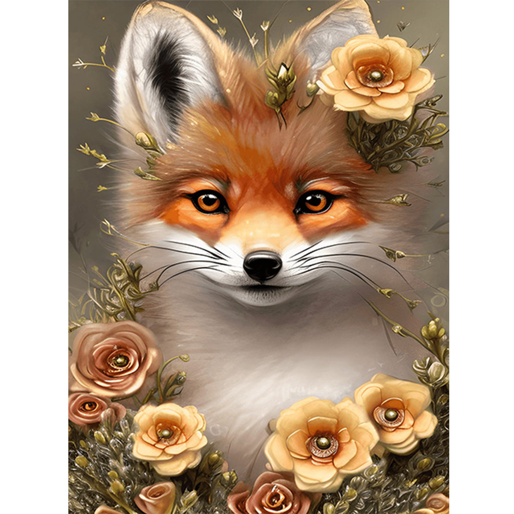 Fox - Full Round Drill Diamond Painting 30*40CM