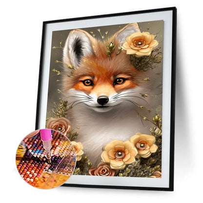 Fox - Full Round Drill Diamond Painting 30*40CM