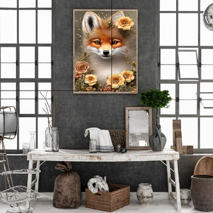 Fox - Full Round Drill Diamond Painting 30*40CM