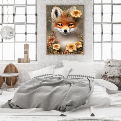 Fox - Full Round Drill Diamond Painting 30*40CM