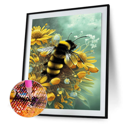 Bee - Full Round Drill Diamond Painting 30*40CM