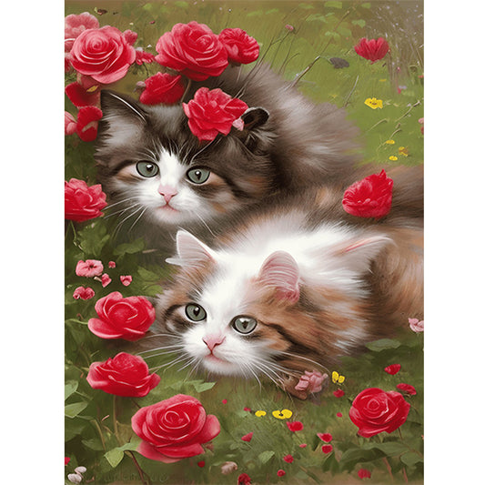 The Cat - Full Round Drill Diamond Painting 30*40CM