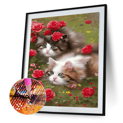 The Cat - Full Round Drill Diamond Painting 30*40CM