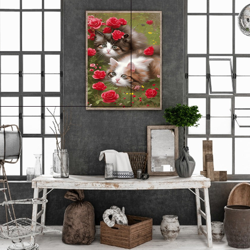 The Cat - Full Round Drill Diamond Painting 30*40CM