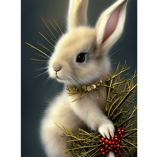 Rabbit - Full Round Drill Diamond Painting 30*40CM