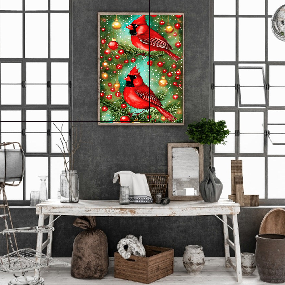 Cardinal - Full Round Drill Diamond Painting 30*40CM