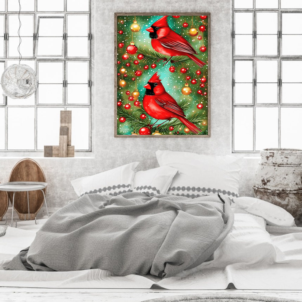 Cardinal - Full Round Drill Diamond Painting 30*40CM