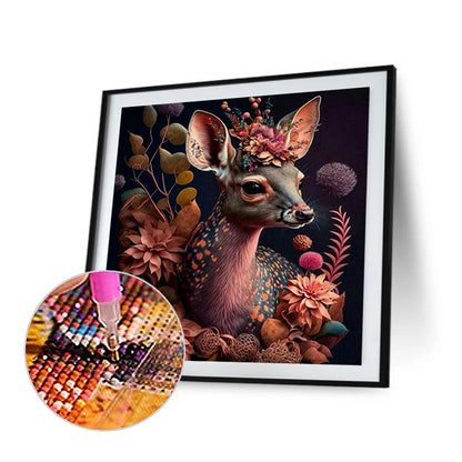 Sika Deer - Full Round Drill Diamond Painting 35*35CM