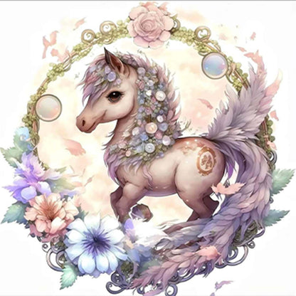 Pony - Full Round Drill Diamond Painting 35*35CM