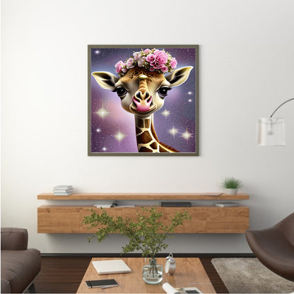 Giraffe - Full Round Drill Diamond Painting 35*35CM