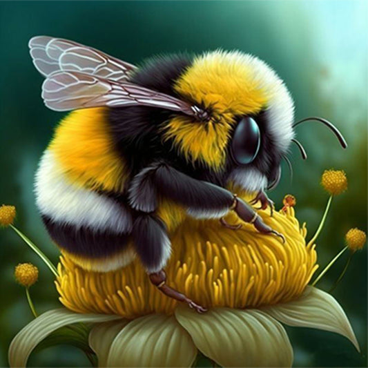 Bee - Full Round Drill Diamond Painting 35*35CM