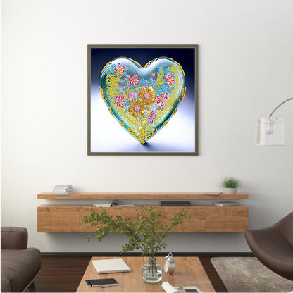 Flowers Love - Special Shaped Drill Diamond Painting 30*30CM