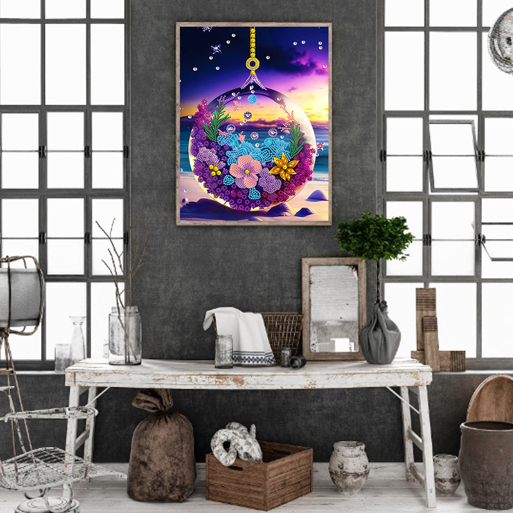 Fantasy Crystal Pendant - Special Shaped Drill Diamond Painting 30*40CM