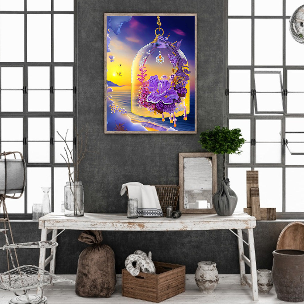 Fantasy Crystal Pendant - Special Shaped Drill Diamond Painting 30*40CM