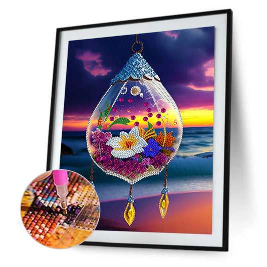 Fantasy Crystal Pendant - Special Shaped Drill Diamond Painting 30*40CM