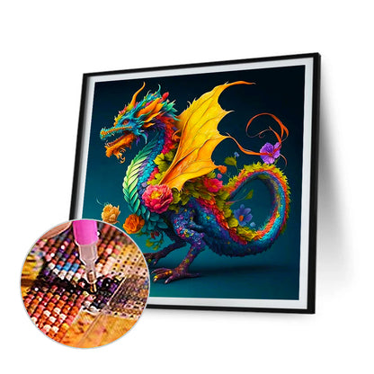 12 Zodiac Dragons - Full Round Drill Diamond Painting 30*30CM