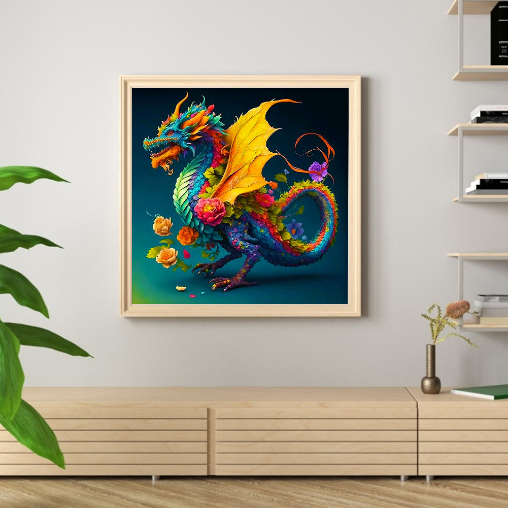 12 Zodiac Dragons - Full Round Drill Diamond Painting 30*30CM