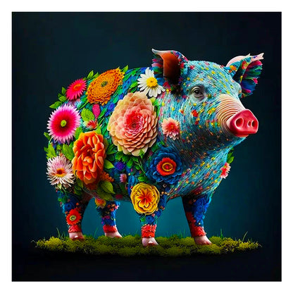 12 Zodiac Pigs - Full Round Drill Diamond Painting 30*30CM