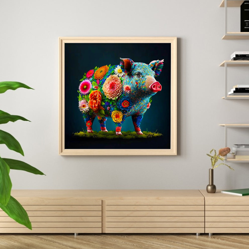 12 Zodiac Pigs - Full Round Drill Diamond Painting 30*30CM