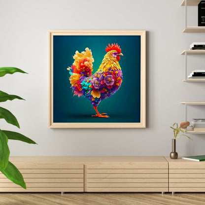 12 Zodiac Chickens - Full Round Drill Diamond Painting 30*30CM