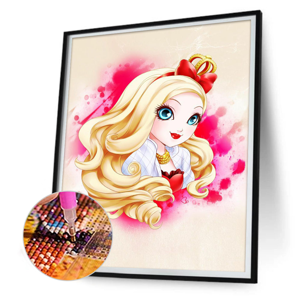 Girl - Full Round Drill Diamond Painting 30*40CM