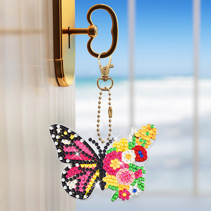 DIY Diamond Painting Keychains Kit 6Pcs Butterfly