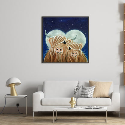 A Pair Of Yaks - Full Round Drill Diamond Painting 40*40CM