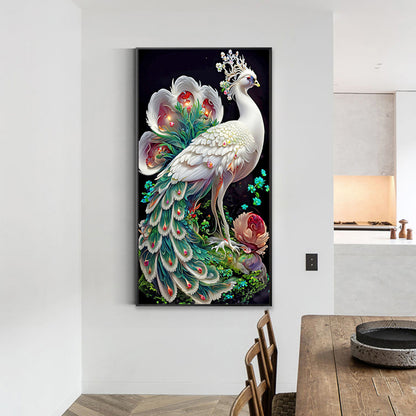 Peacock - Full Round Drill Diamond Painting 40*70CM