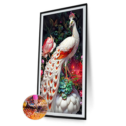 Peacock - Full Round Drill Diamond Painting 40*70CM