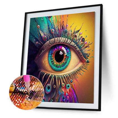 Psychedelic Eye - Full Round Drill Diamond Painting 30*35CM