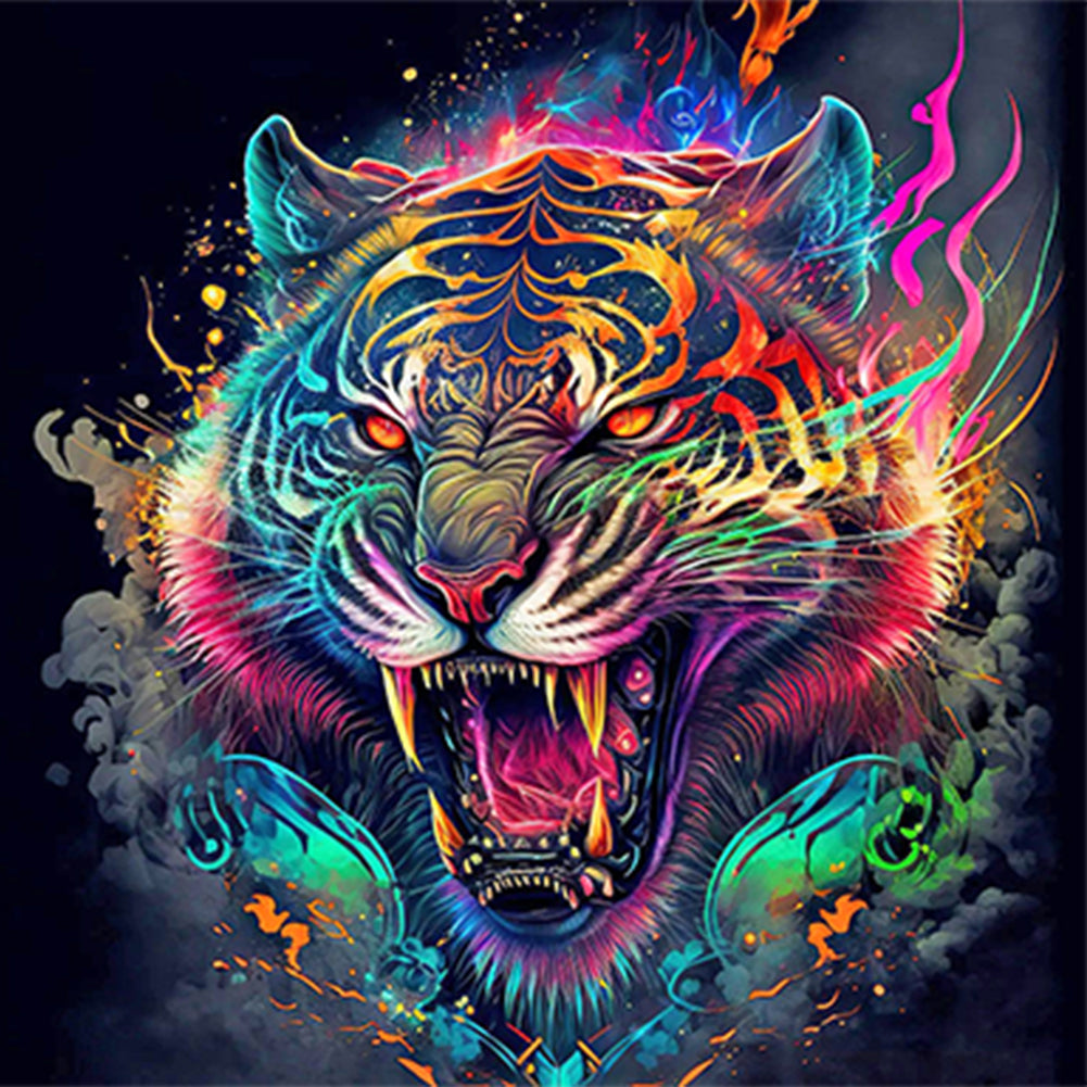 Color Tiger - Full Round Drill Diamond Painting 30*30CM