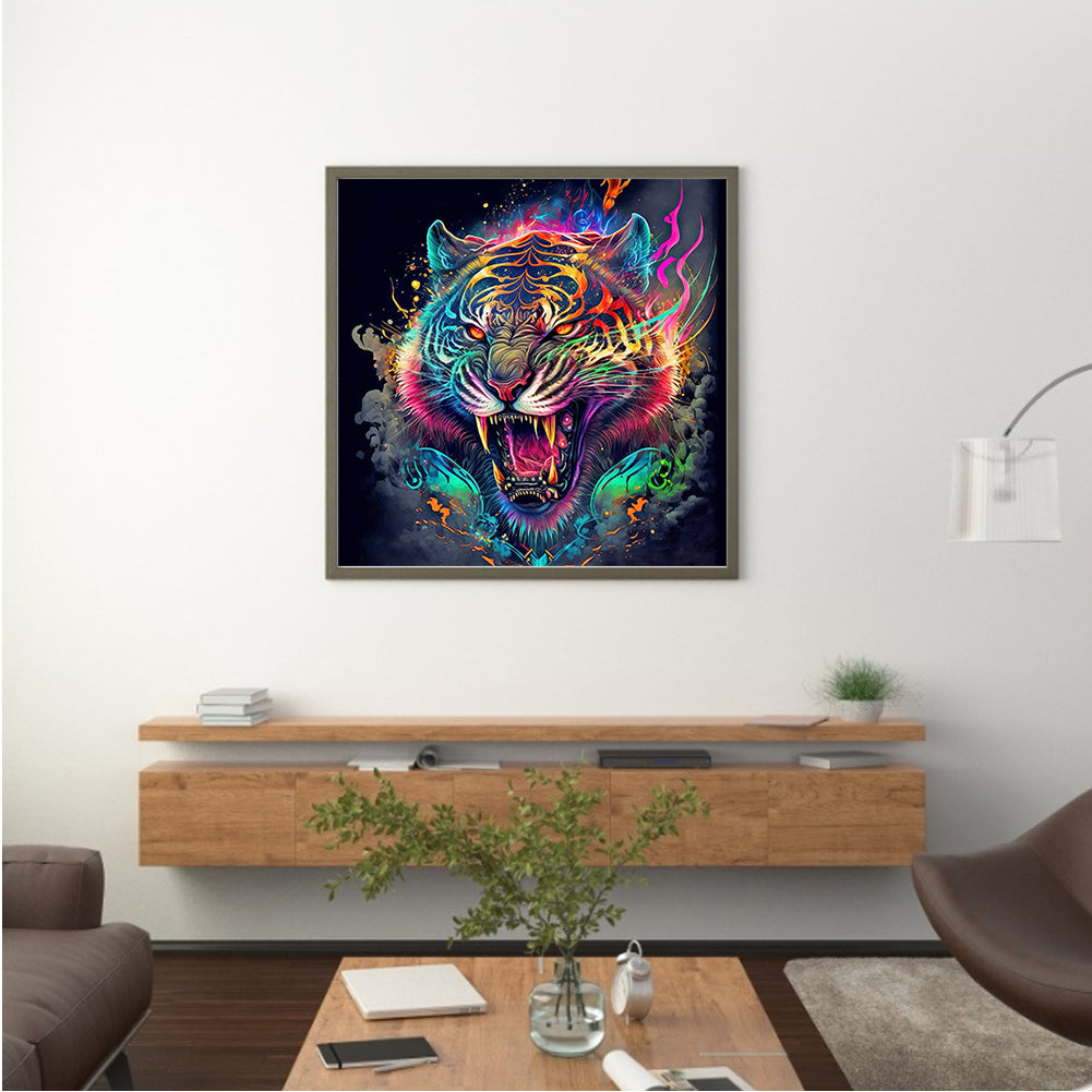 Color Tiger - Full Round Drill Diamond Painting 30*30CM