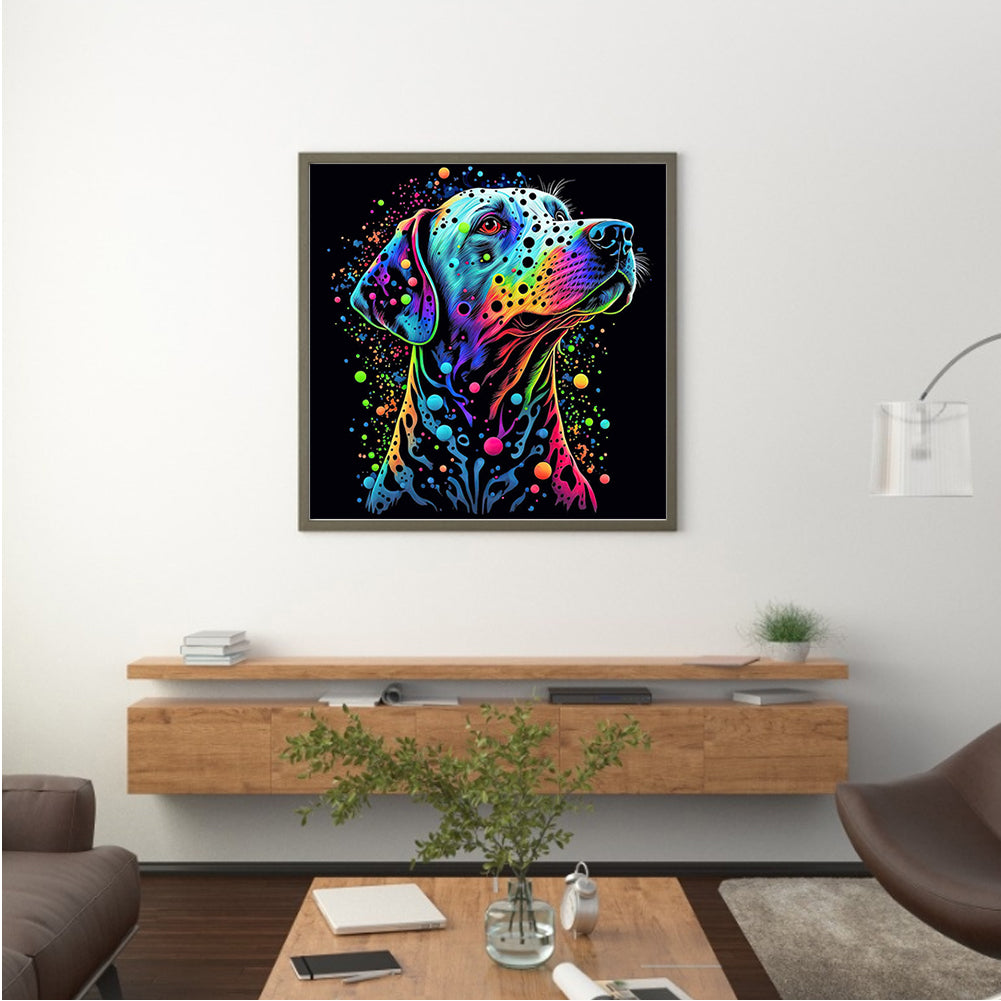 Colorful Dalmatian - Full Round Drill Diamond Painting 30*30CM