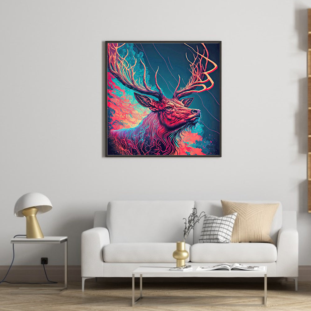 Deer - Full Round Drill Diamond Painting 30*30CM