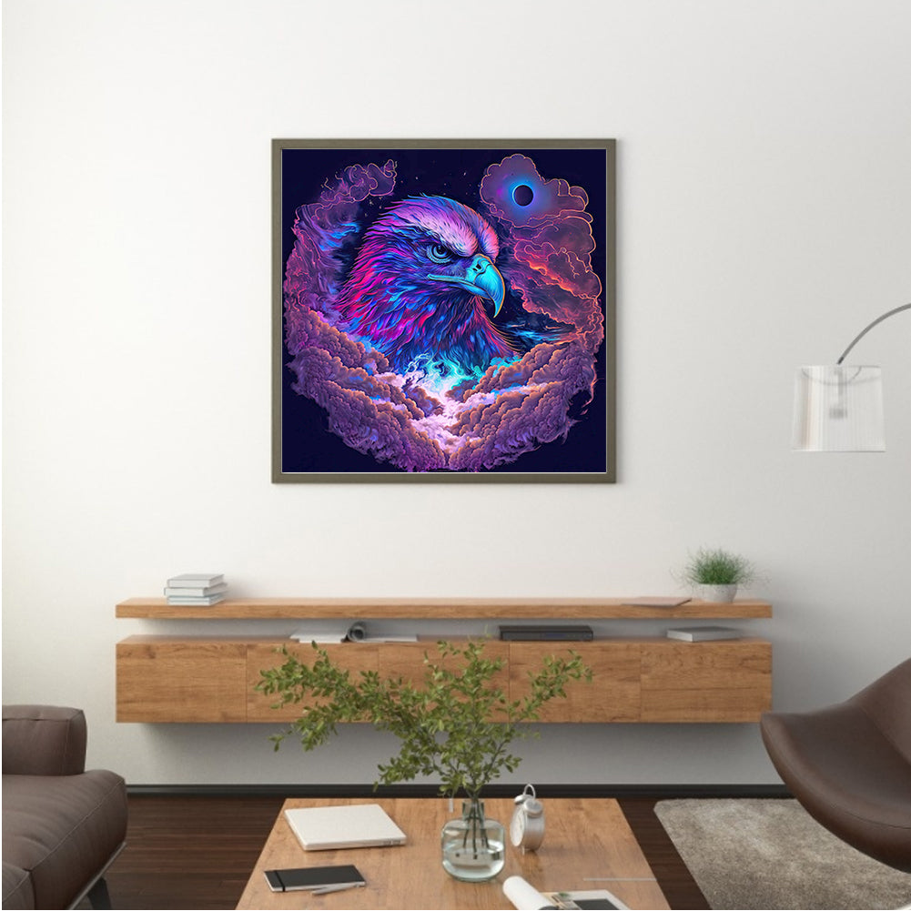 Purple Eagle - Full Round Drill Diamond Painting 30*30CM