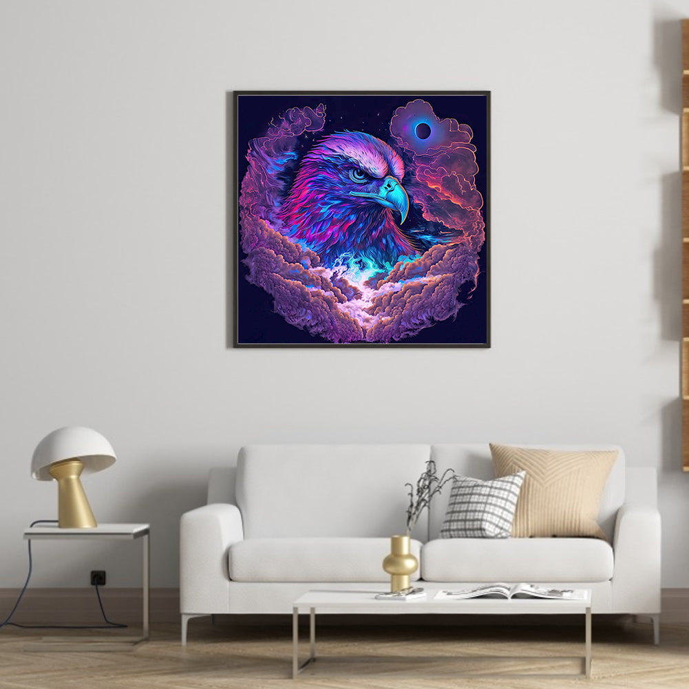 Purple Eagle - Full Round Drill Diamond Painting 30*30CM