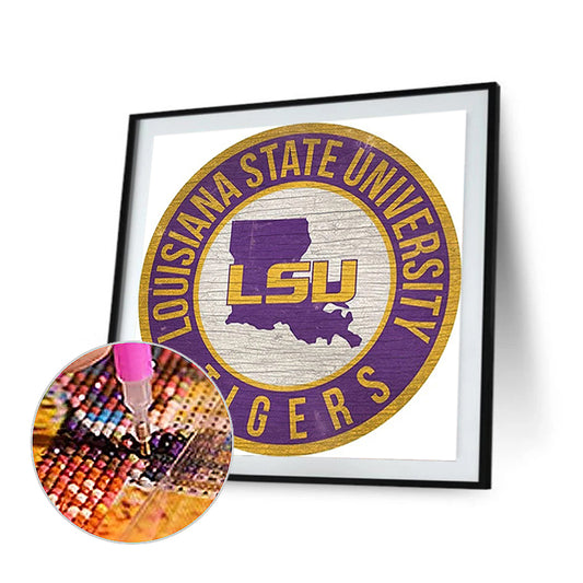 Louisiana State University - Full Round Drill Diamond Painting 40*40CM