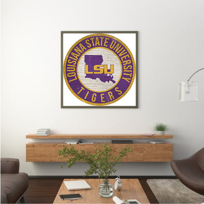 Louisiana State University - Full Round Drill Diamond Painting 40*40CM