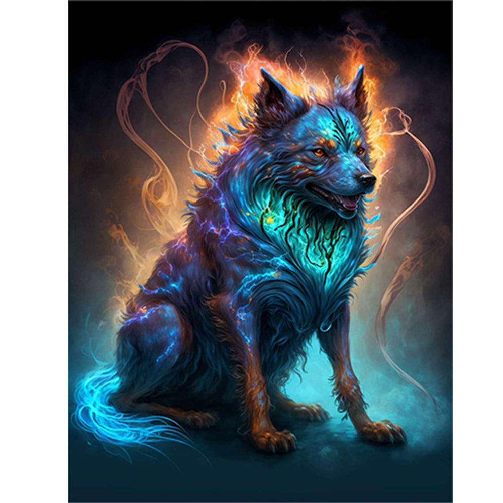 Magic Dog - Full Round Drill Diamond Painting 30*40CM