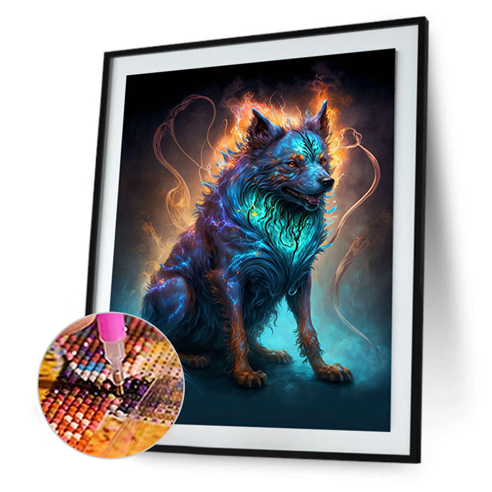 Magic Dog - Full Round Drill Diamond Painting 30*40CM