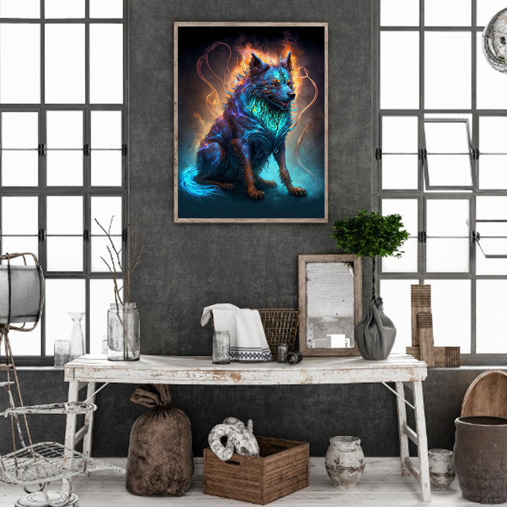 Magic Dog - Full Round Drill Diamond Painting 30*40CM