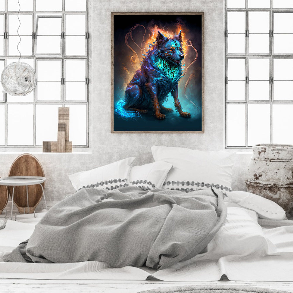 Magic Dog - Full Round Drill Diamond Painting 30*40CM