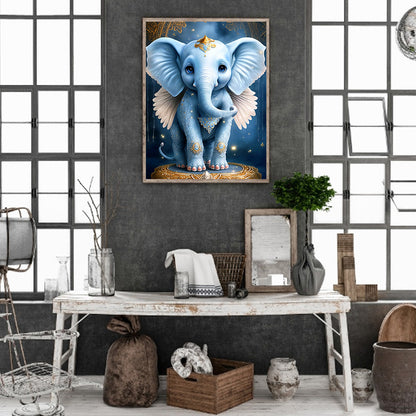 Elephant - Full Round Drill Diamond Painting 30*40CM