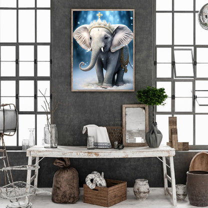 Elephant - Full Round Drill Diamond Painting 30*40CM