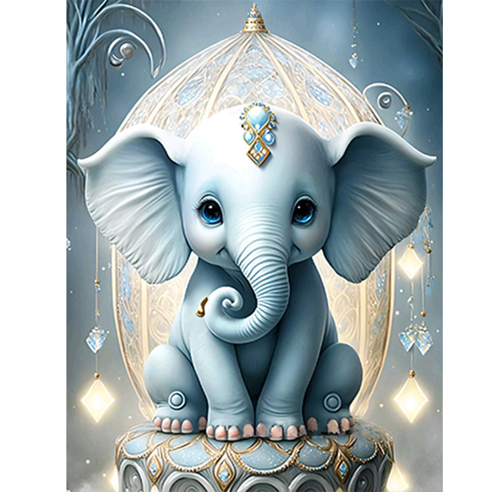 Elephant - Full Round Drill Diamond Painting 30*40CM